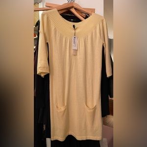 BCBG Yellow Cashmere New with Tag